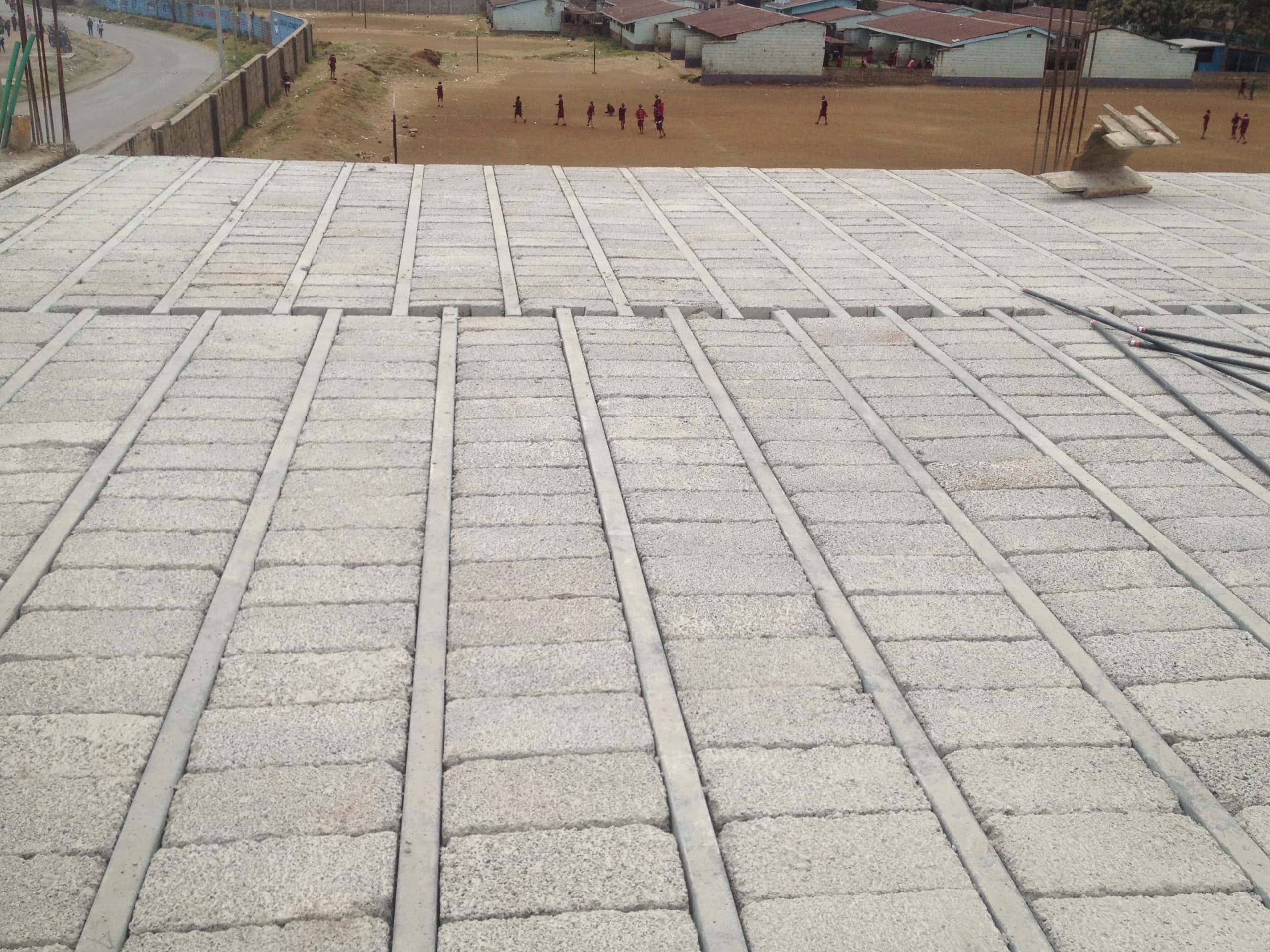 concrete slab technology: AIPCA Dandora School - EcoConcrete Kenya