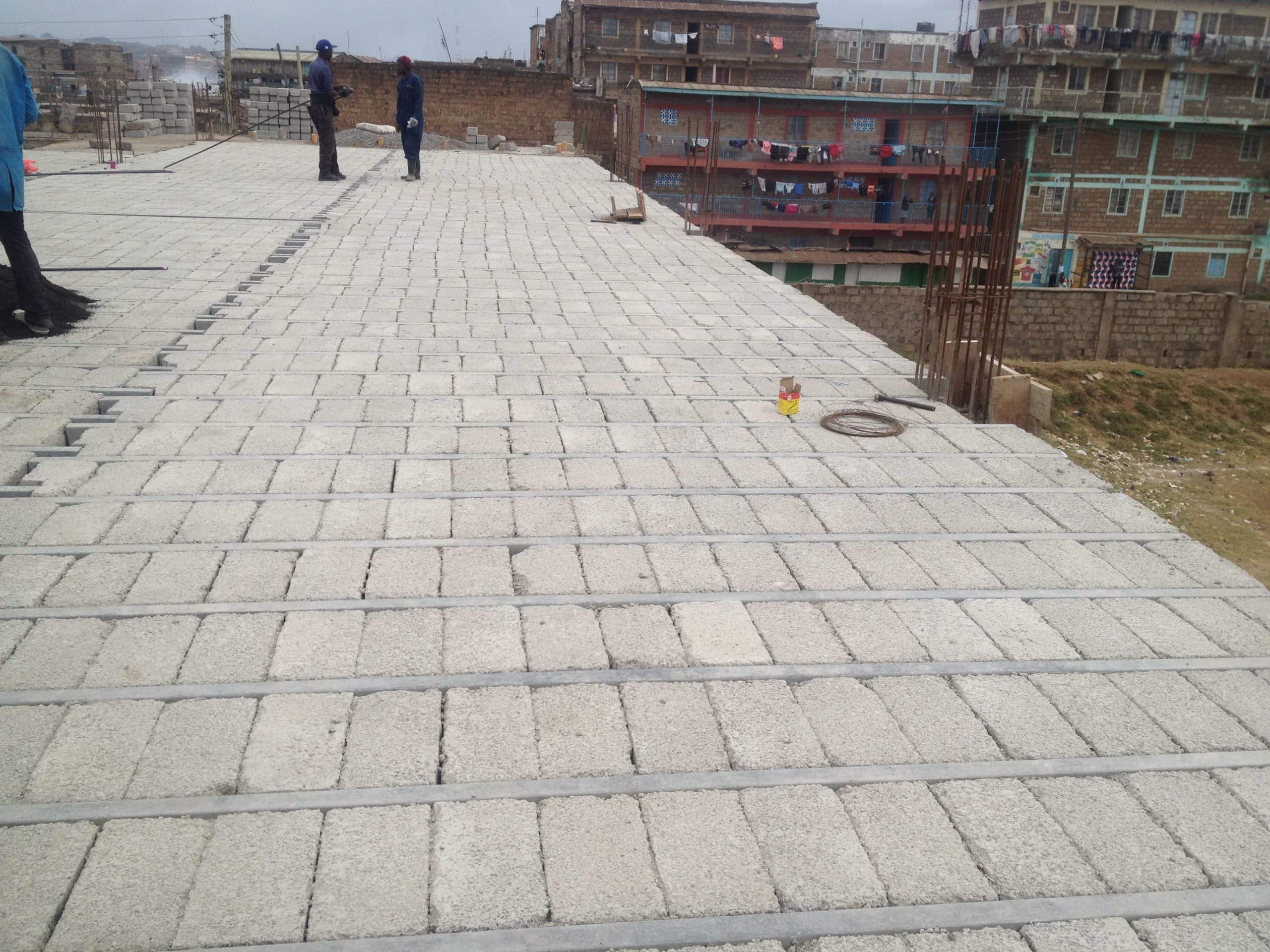 concrete slab technology: AIPCA Dandora School - EcoConcrete Kenya